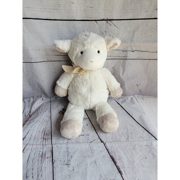 Pottery Barn Kids Lamb Sheep Stuffed Animal 15in White Plush - Picture 1 of 7